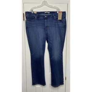 Levi's Women's Classic Straight Hypersoft Jeans Pants‎ Medium Wash 24W M New